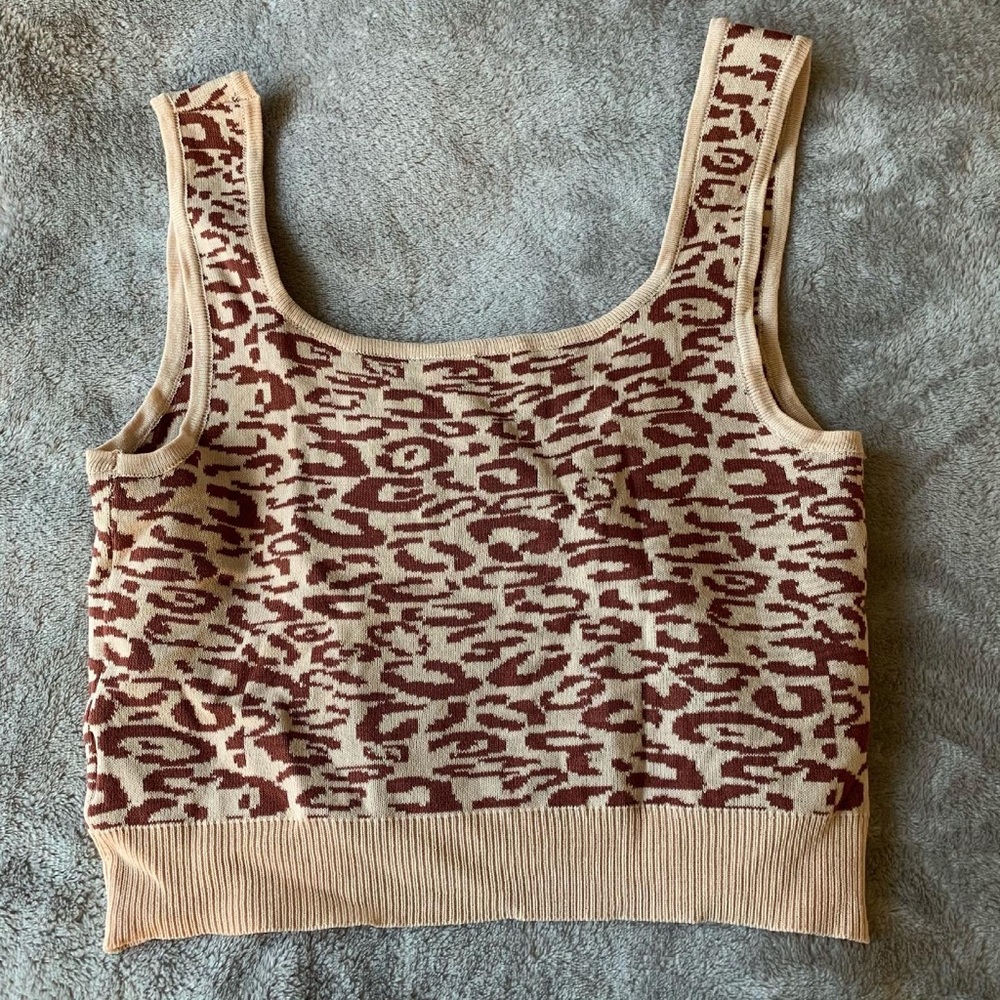 Animal print tank top